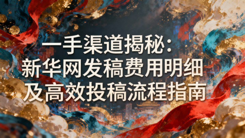 一手渠道揭秘：新華網(wǎng)發(fā)稿費(fèi)用明細(xì)及高效投稿流程指南
